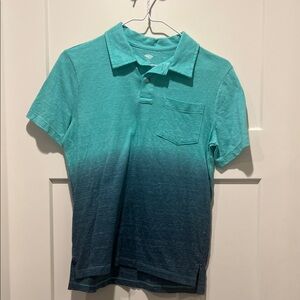 Old Navy Teal and Navy Kids Polo Shirt